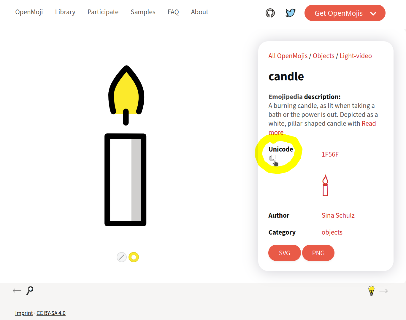 openmoji.org candle